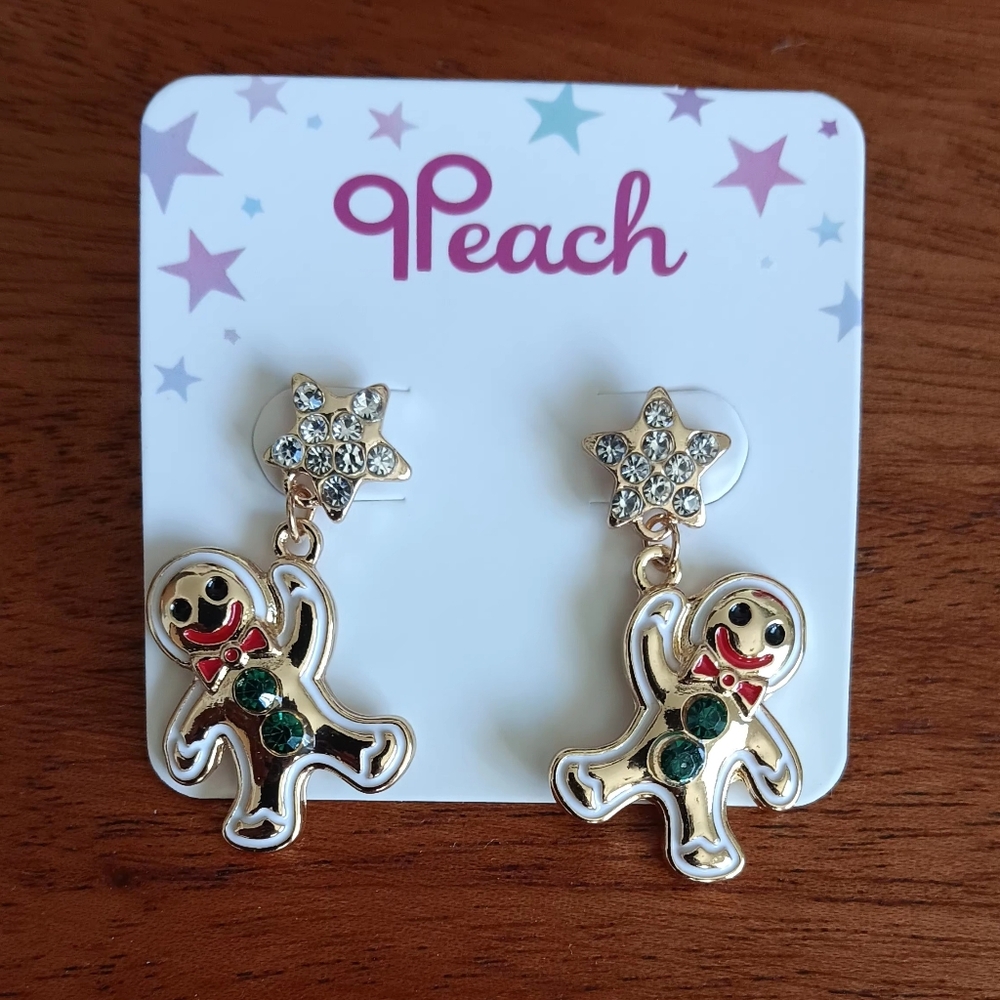 Gingerbread Dangle Earrings